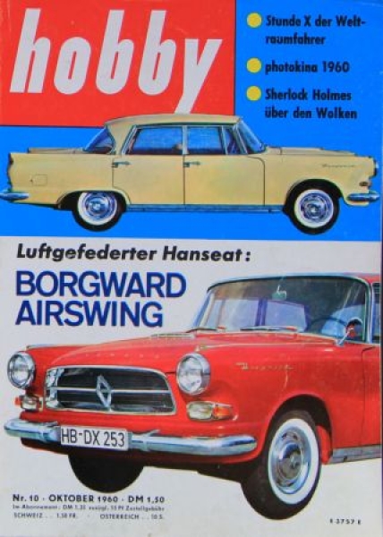 "Hobby - Das Magazin der Technik" 1960 Borgward Airswing Technic-Magazine (8784)